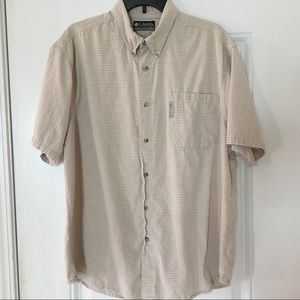 Columbia Short Sleeves Shirt for Men Size XL checkered